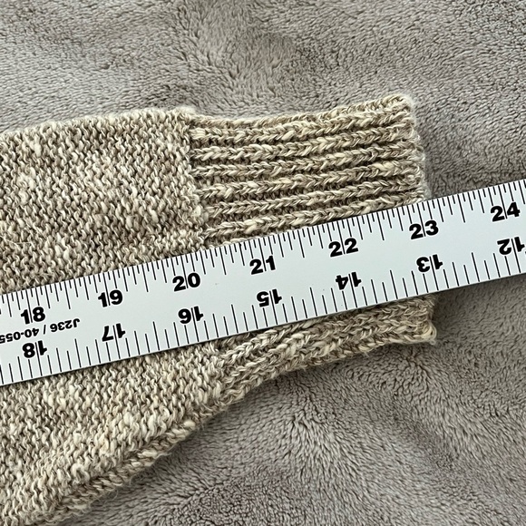 Vintage Bonner of Ireland Hand Loomed Linen Cotton Blend Knit Sweater Neutral - Picture 13 of 14